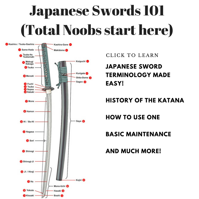 Japanese Sword Terminology Made Easy. History of the Katana. How to Use One. Basic Maintenance. And Much More!
