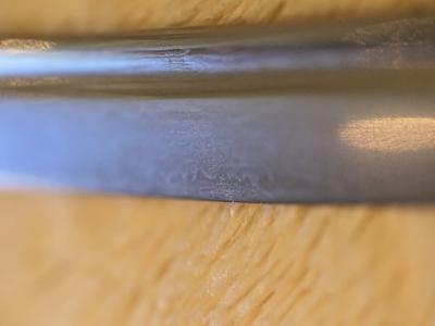 Closeup of the blade