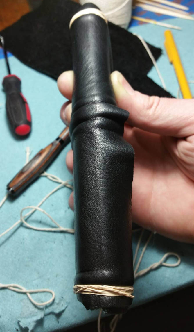 DIY Tutorial: How to apply a leather wrap to your lightsaber 