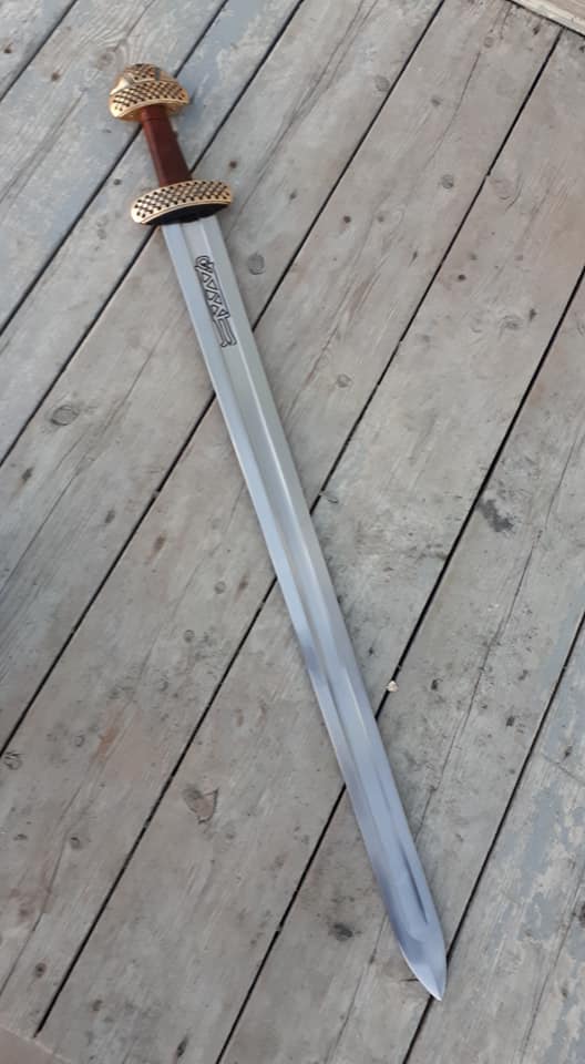 full length photo of the Deepeeka Norwegian Viking Sword