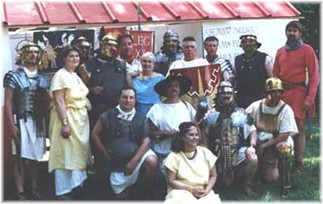 Matthew Amt and his Roman LARP friends Matthew Amt and his Roman LARP friends
