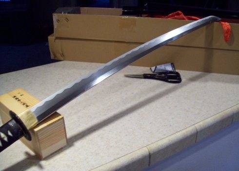 This beautiful handmade katana-style knife is an absolute